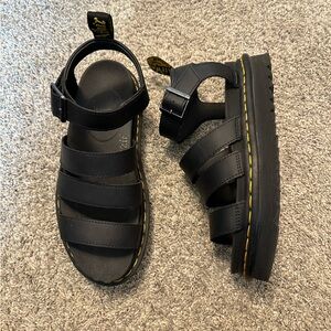 Doc Marten Blaire Hydro Leather Strap Sandals size 7 womens